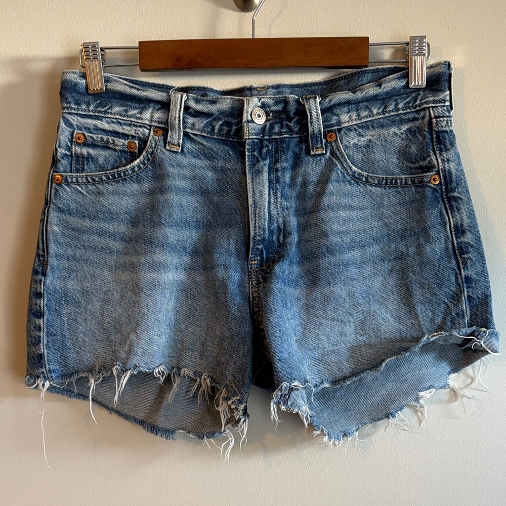 Distressed Jean Shorts
